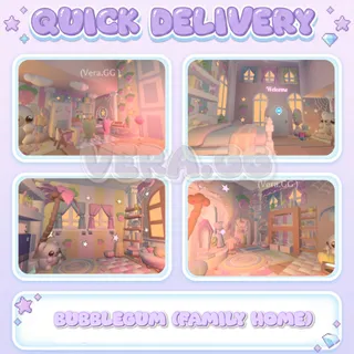 Bubblegum Family House | Pastel Adopt Me Home