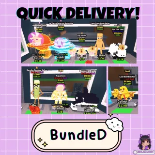 9x Bundle (Consistent 1m/s+ Stats!)│Blackhole Goat & Bambu│Steal a Brainrot