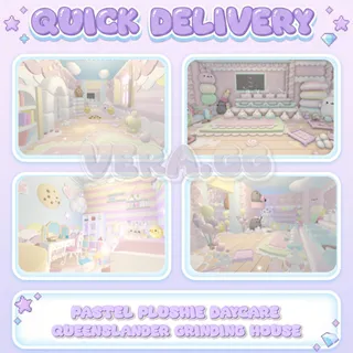 Pastel Plushie Daycare | Queenslander Grinding House