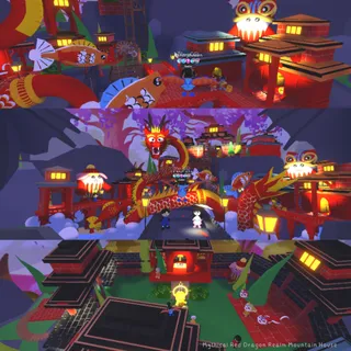Mythical Red Dragon Realm┃Mountain House