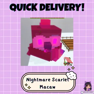 Godly Nightmare Scarlet Macaw (91.30kg) │ Verdant Mutation Spawner │ Grow a Garden