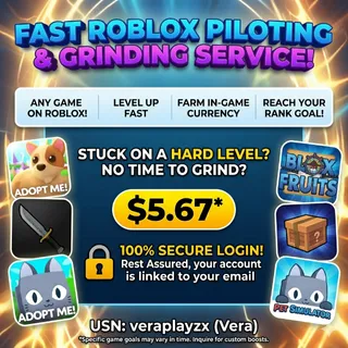 [SERVICE] Fast R0bl0x Piloting & Grinding Service | Any Game