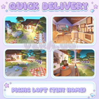 Picnic Loft (Tiny Home) | Cozy Cabin & Grinding Adopt Me House