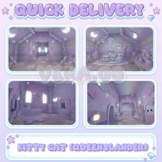 Kitty Cat (Queenslander) | Pastel Purple Kawaii Adopt Me House