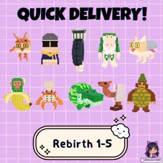 REBIRTH 1–5 BUNDLE| Skip the Grind!