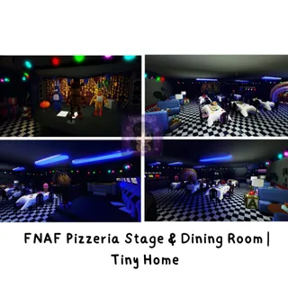 FNAF Pizzeria Stage & Dining Room | Tiny Home 