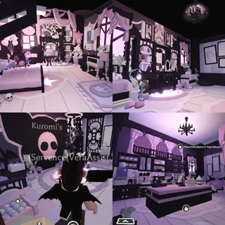 Pastel Goth Kuromi Dream House | Gingerbread House