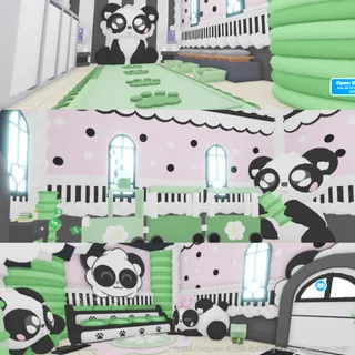 Preppy Pink Panda Grinding Room | Gingerbread House Build