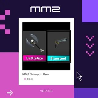 [BUNDLE] BattleAxe + FREE Bluesteel Gun | MM2