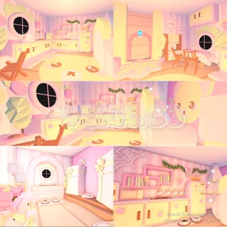 Kawaii Pastel Lemon Bear Nursery & Kitchen