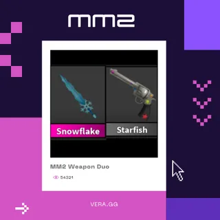 [BUNDLE] Snowflake + FREE Starfish Gun | MM2