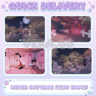 Witch Cottage (Tiny Home) | Spooky Pastel Adopt Me House