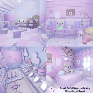 Kawaii Pastel Macaron Nursery (Gingerbread House)