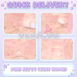 Pink Kitty House (Tiny Home) | Kawaii Adopt Me