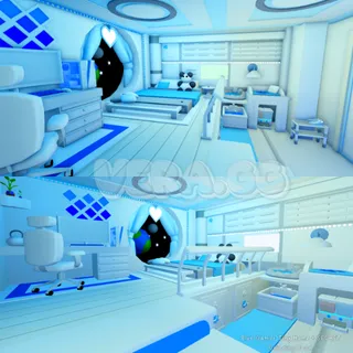 Blue Gamer Tiny Home + SECRET Grinding Room! | Adopt Me