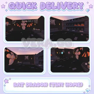 Bat Dragon (Tiny Home) | Spooky Halloween Adopt Me House