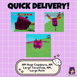 HUGE Nightmare Capybara (66kg)│Hunger Lock + 2 FREE Nightmare Pets!│Grow a Garden