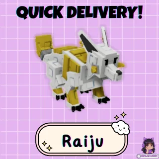 Raiju Pet | Static Mutation (4x Multiplier!) | Lightning Beast Utility | Grow a Garden