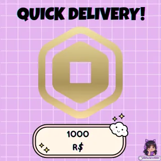 1000 Robux | Fast Delivery (Tax Covered)