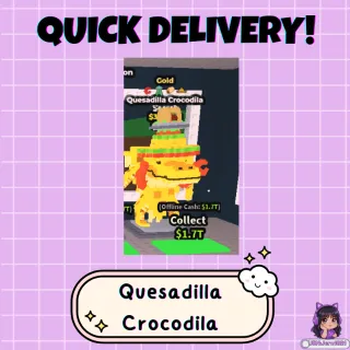 Quesadilla Crocodila (GOLD SECRET)│39.7m/s Income!│Elite 40M Stats│Steal a Brainrot