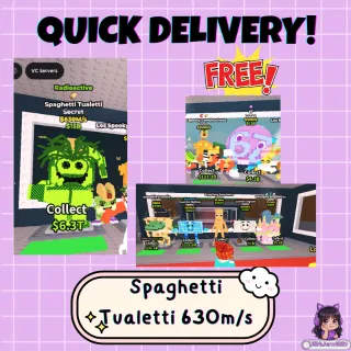 EMERGENCY RUSH SALE! Spaghetti Tualetti (630m/s Secret) + 8 FREE Secret Brainrots