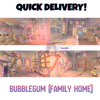 Bubblegum Family House | Pastel Adopt Me Home