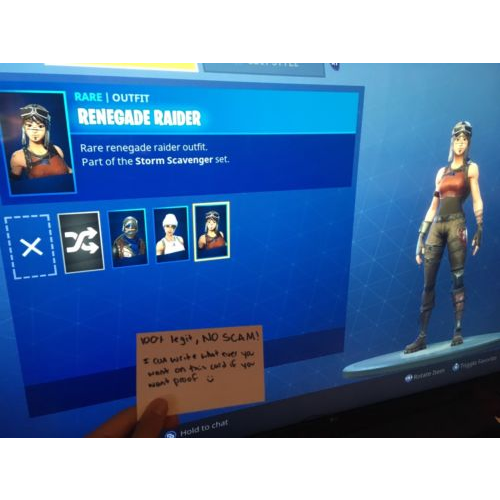 Compte fortnite vih renégate raider w pioshhe 