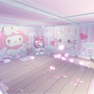 Pink melody tiny house