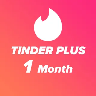 Cheapest │Tinder Plus 1 Month Membership