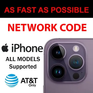 AT&T Network Carrier Unlock Code iPhone 15 14 13 12 11 Pro Max Plus iPhone SE