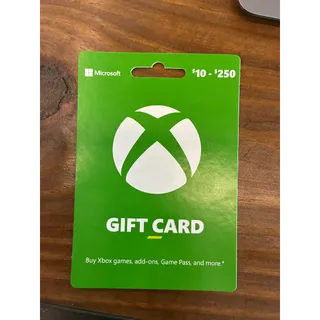$250.00 USD Xbox Gift Card