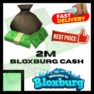 2M Bloxburg Cash