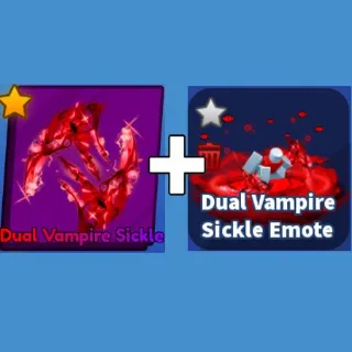 Dual Vampire Sickle + Emote