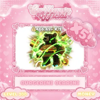 X5 Burgerini Bearini - Escape Tsunami For Brainrot