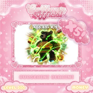 X5 Burgerini Bearini - Escape Tsunami For Brainrot