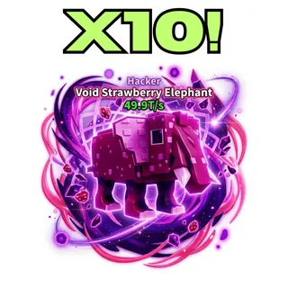 X10 SHRINK FOR BRAINROT - Void Strawberry Elephant 45.9T/s