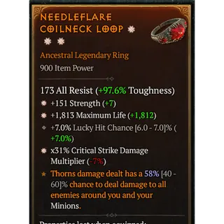3GA RING - LIFE/CRIT/STR