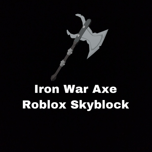 Bundle Iron War Axe Skyblox In Game Items Gameflip - war axe roblox