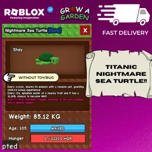 TITANIC NIGHTMARE SEA TURTLE 85+KG | 20S CD NO TOY