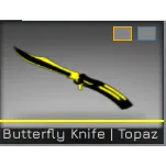 butterfly knife topaz