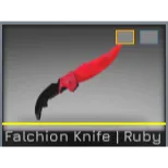 Falchion knife ruby