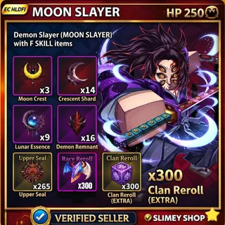 MOON SLAYER with F SKILL + Materials for title