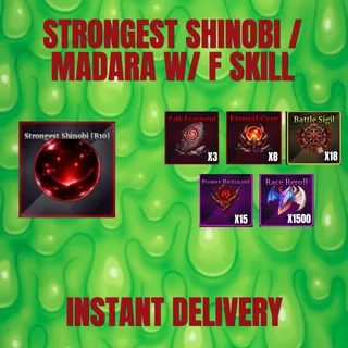 STRONGEST SHINOBI / MADARA w/ F SKILL
