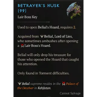 S11 Hardcore Betrayer's husk 99