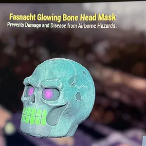 Glowing Bone Head Mask