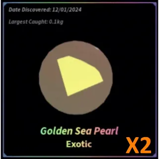 2x Golden Sea Pearl fisch