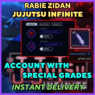 Account with Demon Vessel & Curse Queen - Jujutsu infinite