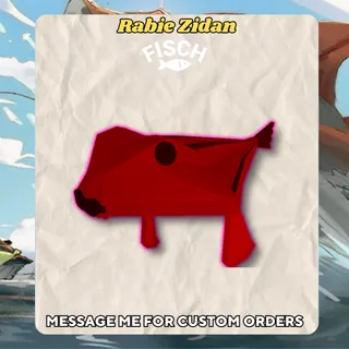 Shiny Sparkling Sanguine Bluelip Batfish - Fisch