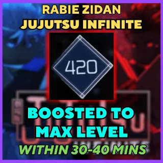 MAX LEVEL BOOST 0-420 2 ACCOUNTS Jujutsu Infinite