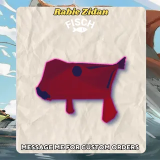 Shiny Evil Bluelip Batfish - Fisch